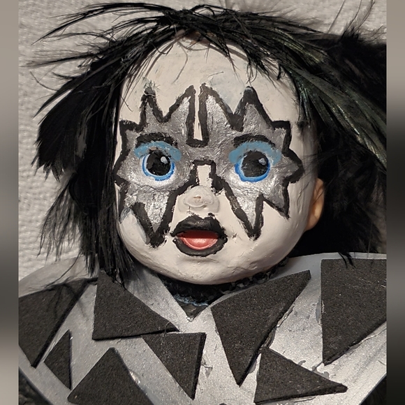 One of a Kind Handmade Ace Frehley Kiss Baby Doll - Picture 4 of 13